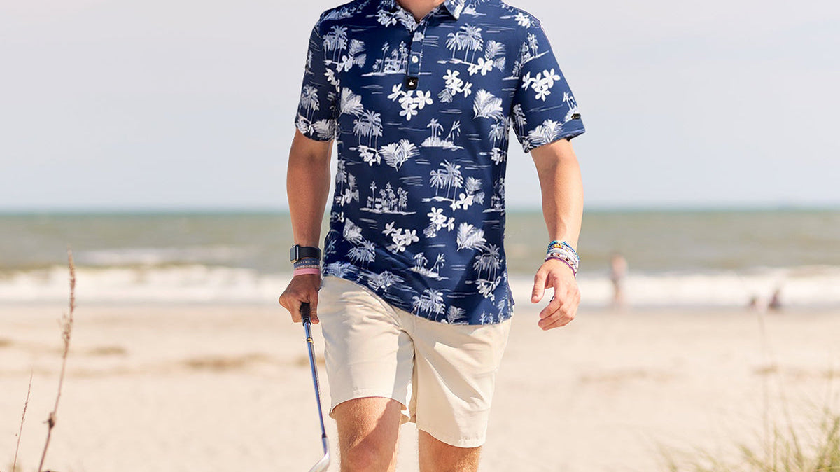 Surfcuz golf polo shirt for men, stylish and moisture-wicking, perfect for performance and leisure