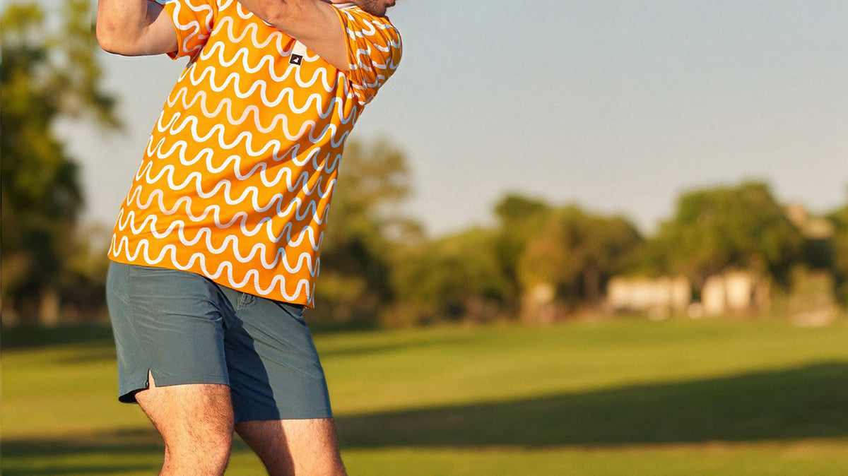 Surfcuz men’s golf polo shirt with 4-way stretch, perfect for style and performance