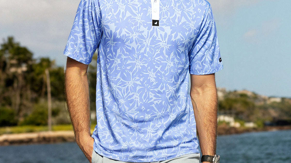 Surfcuz men’s golf polo shirt with 4-way stretch, perfect for style and performance