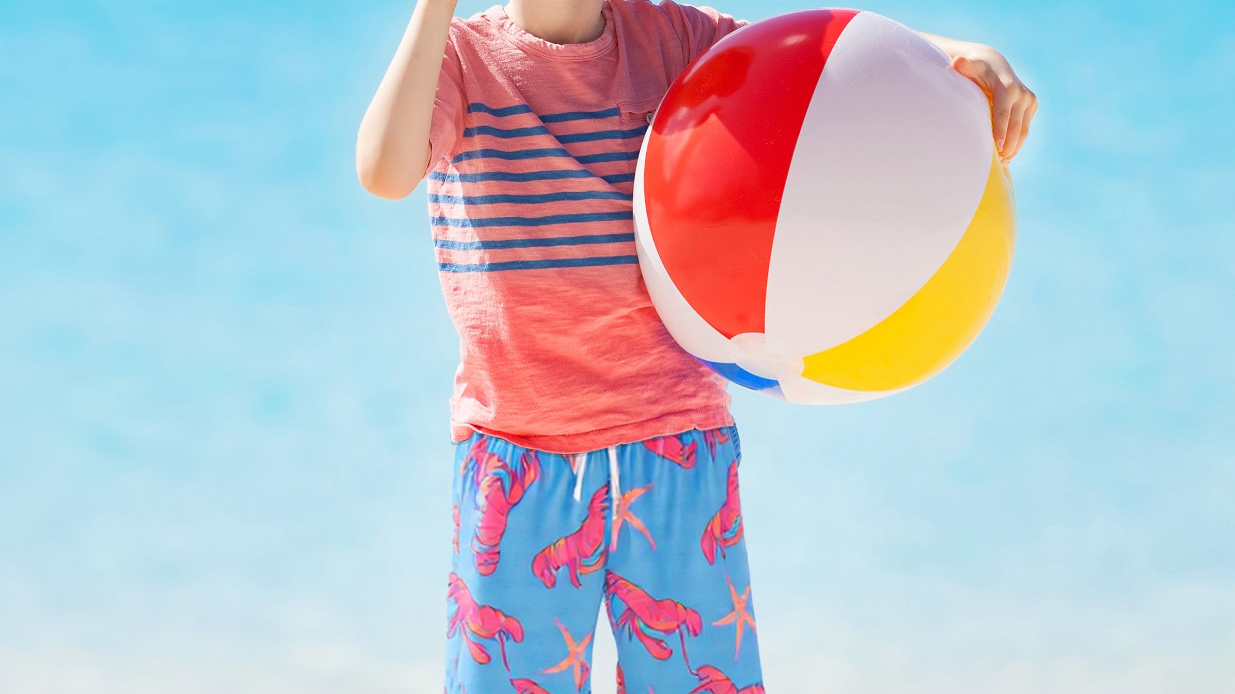 Active boy running in Surfcuz boys swim shorts — quick-dry, 4-way stretch, and perfect for sports, swimming, and summer adventures.