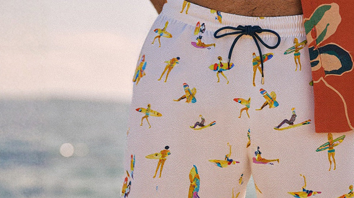 Surfcuz 4.5 inch 2 in 1 men’s swim shorts for couple beach vacation quick dry versatile