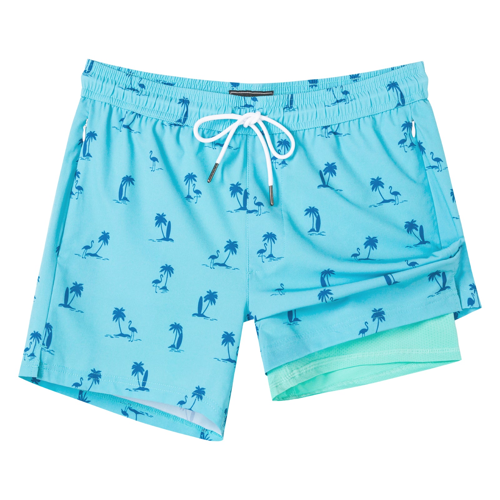 Men's 4.5 Inch Quick-Dry Stretch Lining Swim Trunks