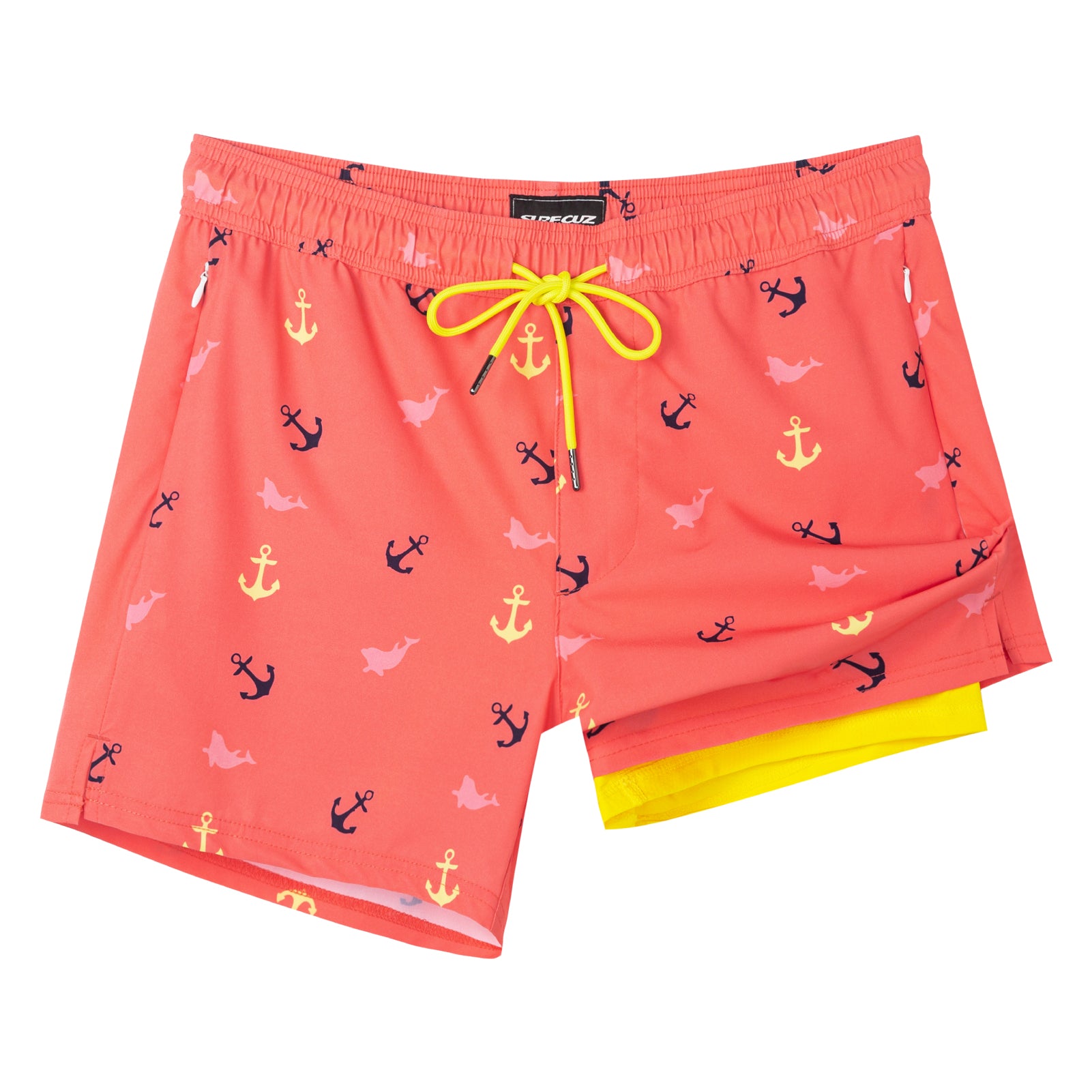 Men's Quick-Dry Stretch Lining 4.5 Inch Swim Trunks