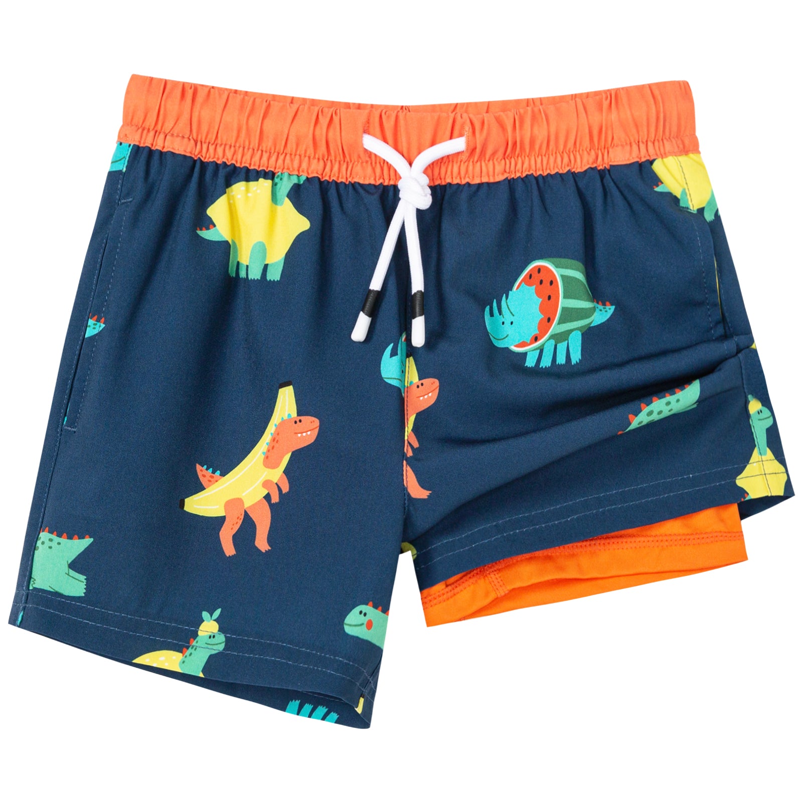 Kid's Quick-Dry 2-in-1 Swim Trunks With Pockets