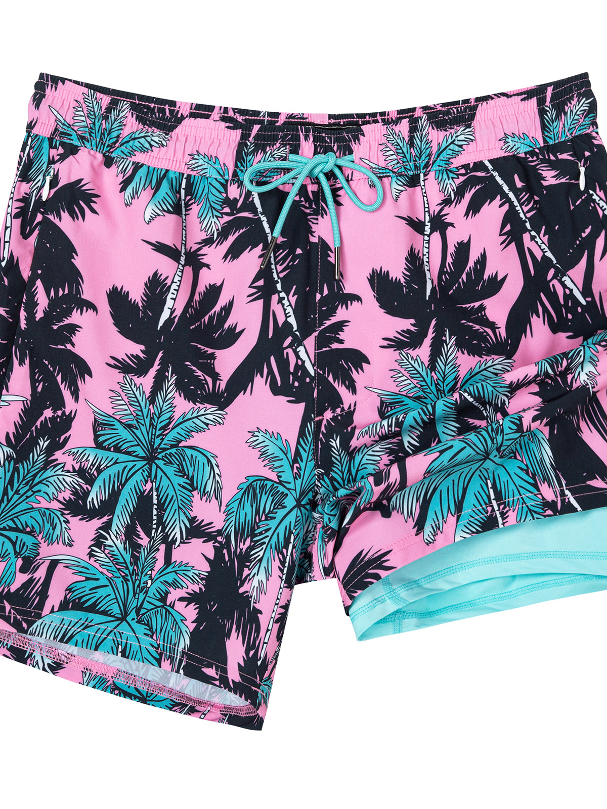 5.5 inch inseam men's swim shorts in quick-dry fabric