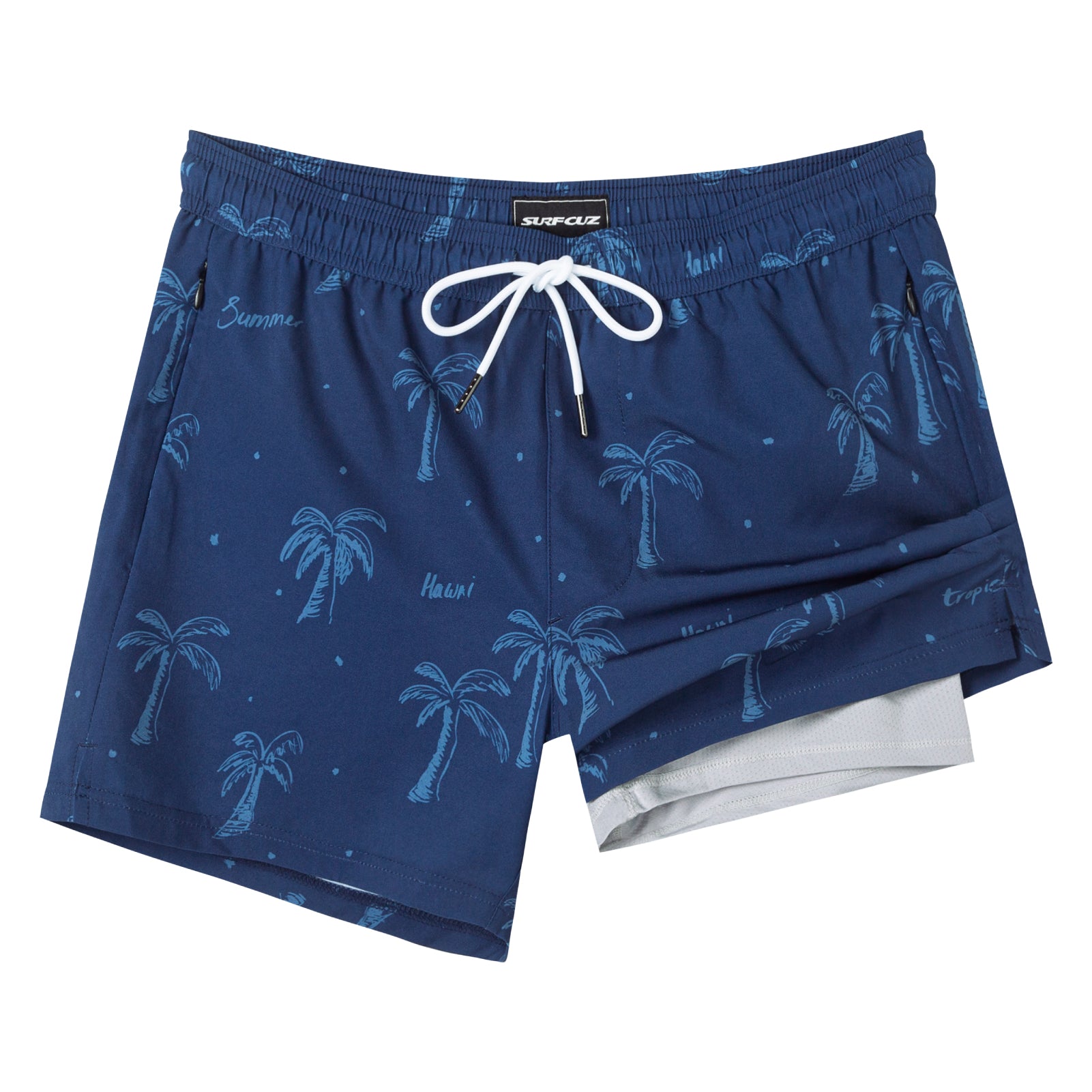 Men's 4.5 Inch Quick-Dry Stretch Lining Swim Trunks