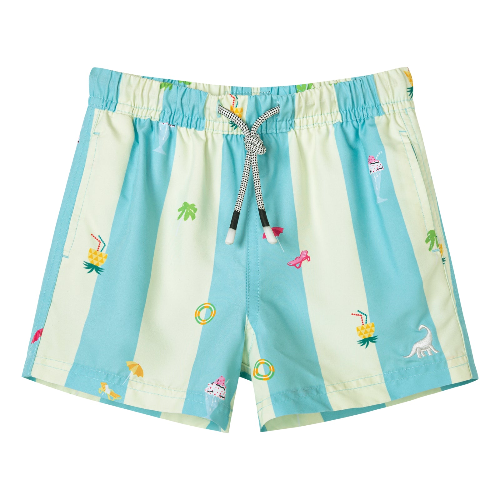 Boys Quick Dry UPF 50+ Mesh Swim Trunks With Pockets