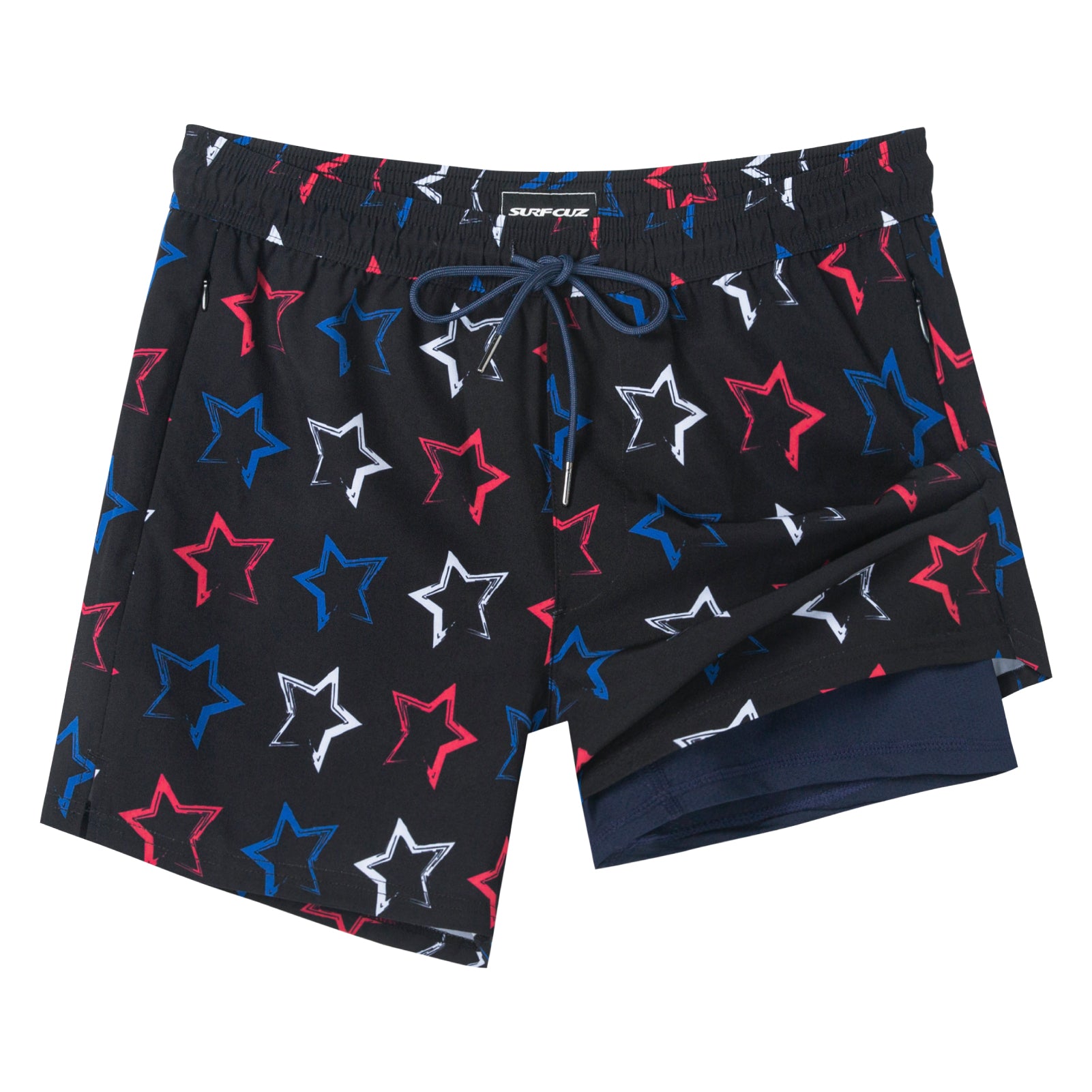 Men's Quick-Dry Stretch Lining 4.5 Inch Swim Trunks