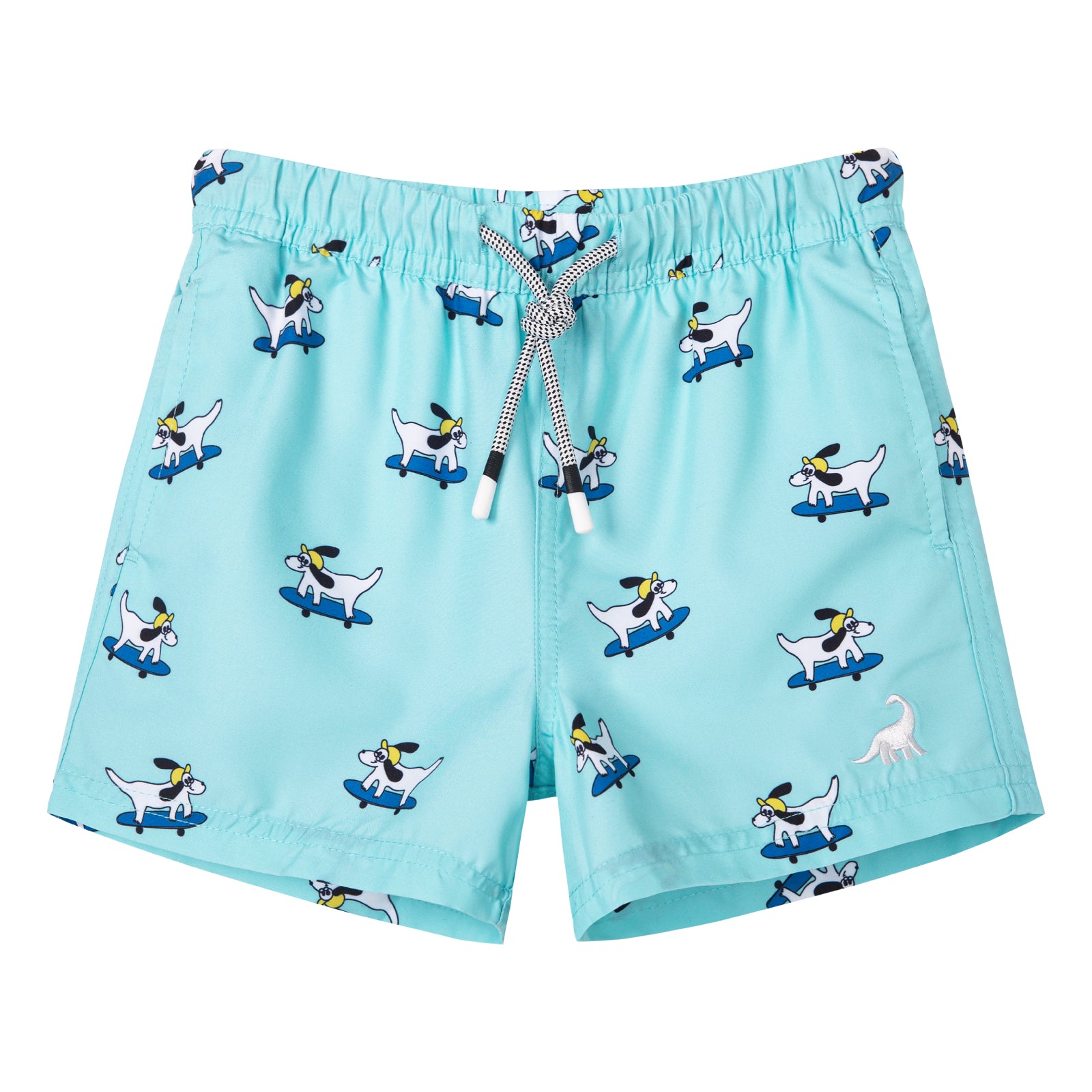 Boys Quick Dry Chemical Free Mesh Swim Trunks With Pockets