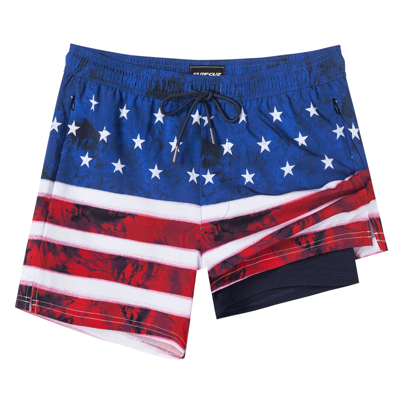 Men's Quick-Dry Stretch Lining 4.5 Inch Swim Trunks