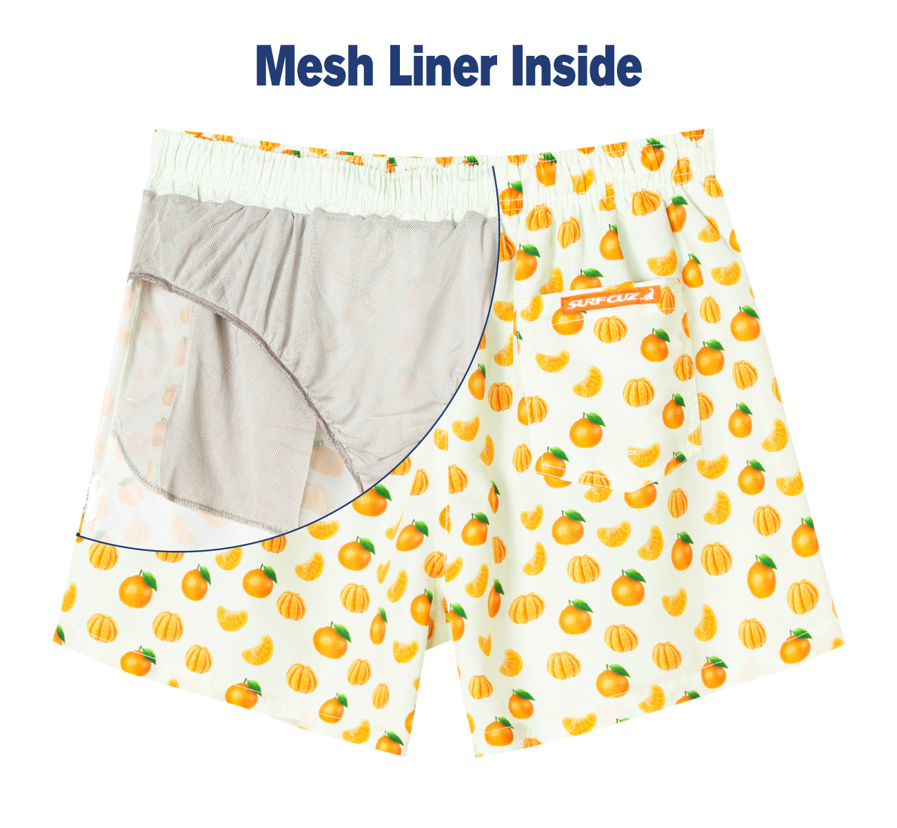 Surfcuz men’s quick dry 5 inch swim shorts