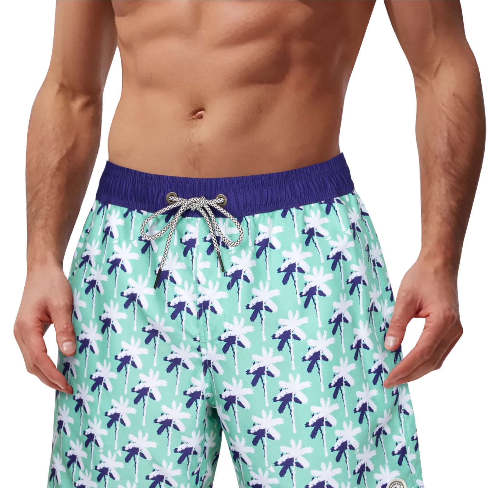 Surfcuz Men's 7" Quick-Dry Swim Trunks with Pockets and Mesh Lining