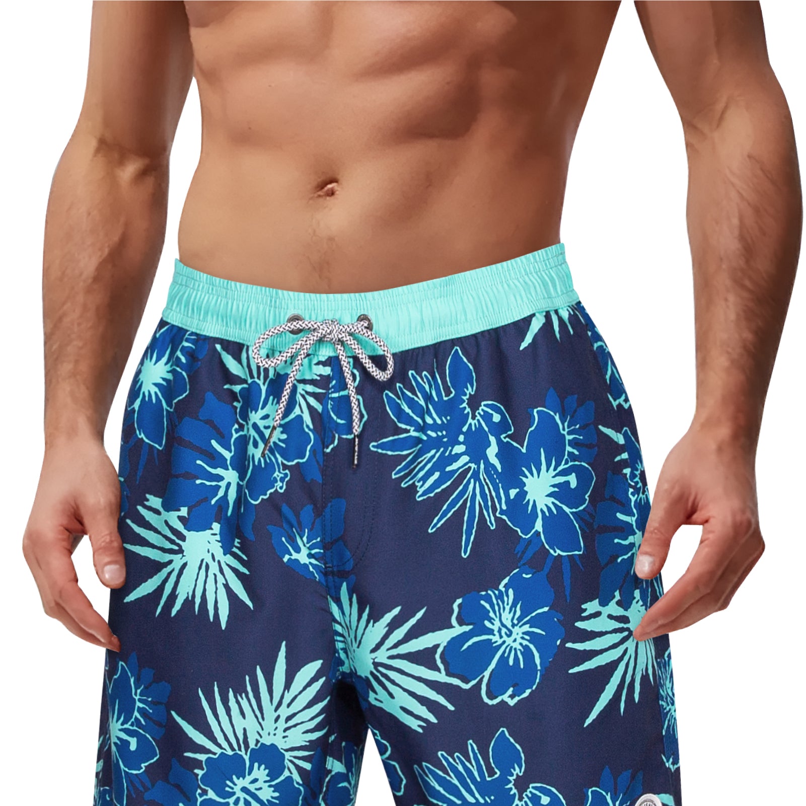 Surfcuz Men's 7" Quick-Dry Swim Trunks with Pockets and Mesh Lining