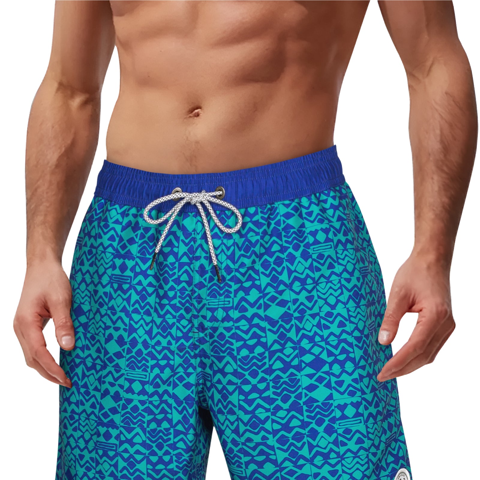Men's 7 Inch Quick-Dry Casual Swim Shorts With Pockets