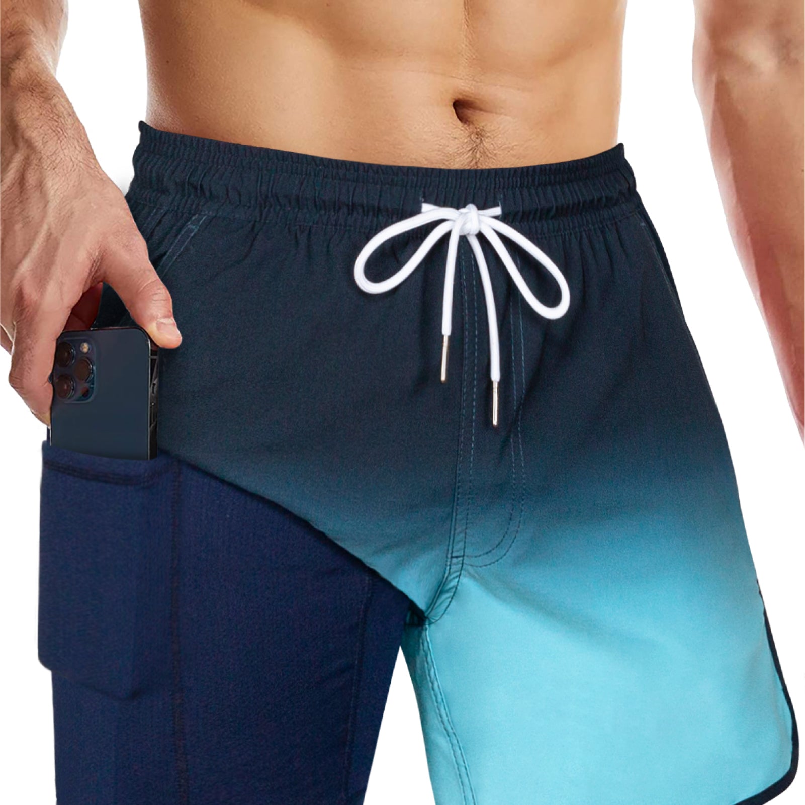 Men's 5 Inch Vintage Board Shorts With Stretch Lining