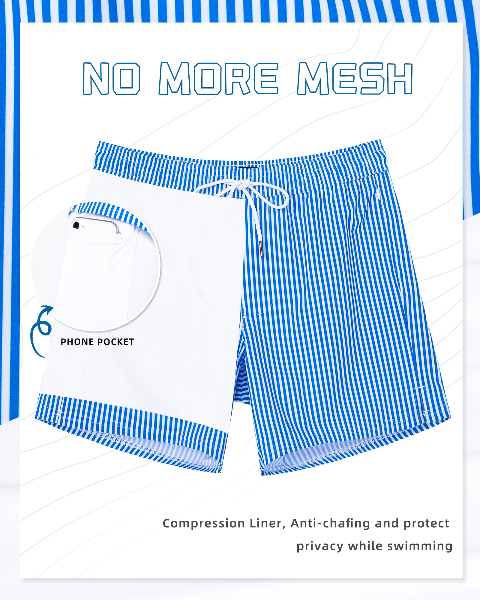 Fast-dry 5.5 inch inseam board shorts for summer vacations