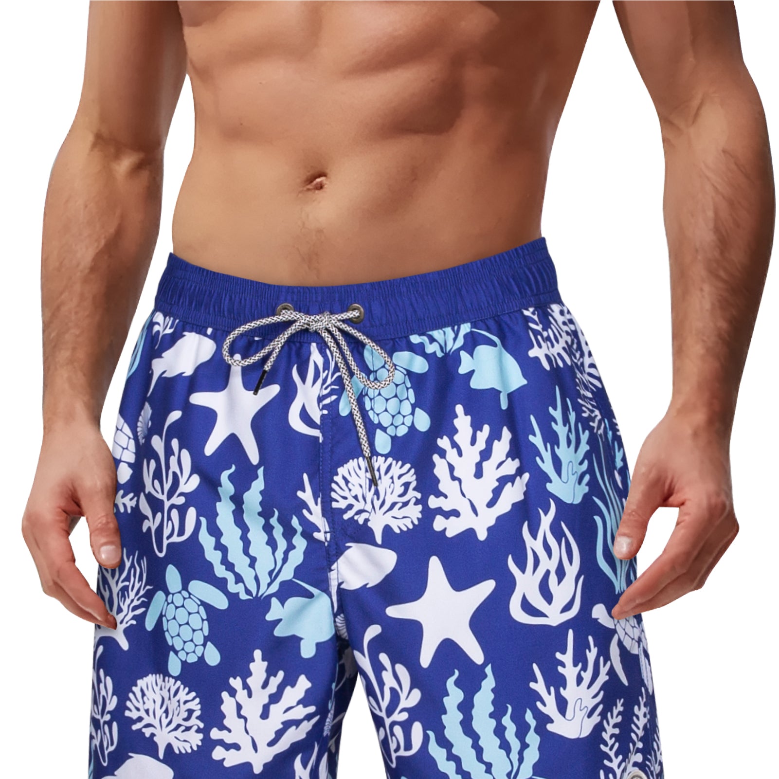 Men's 7 Inch Quick-Dry Casual Swim Shorts With Pockets