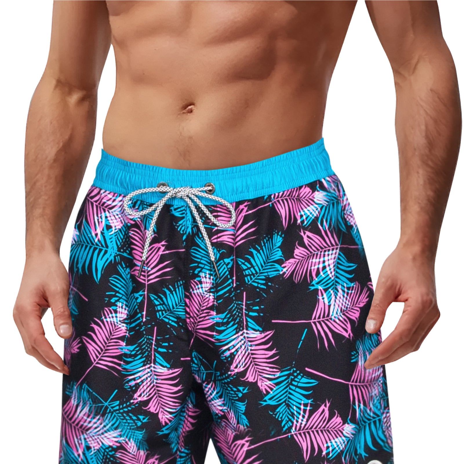 Surfcuz Men's 7" Quick-Dry Swim Trunks with Pockets and Mesh Lining
