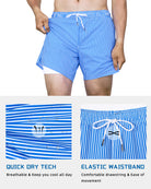 Lightweight mesh-lined 5.5 inch inseam men's swim trunks