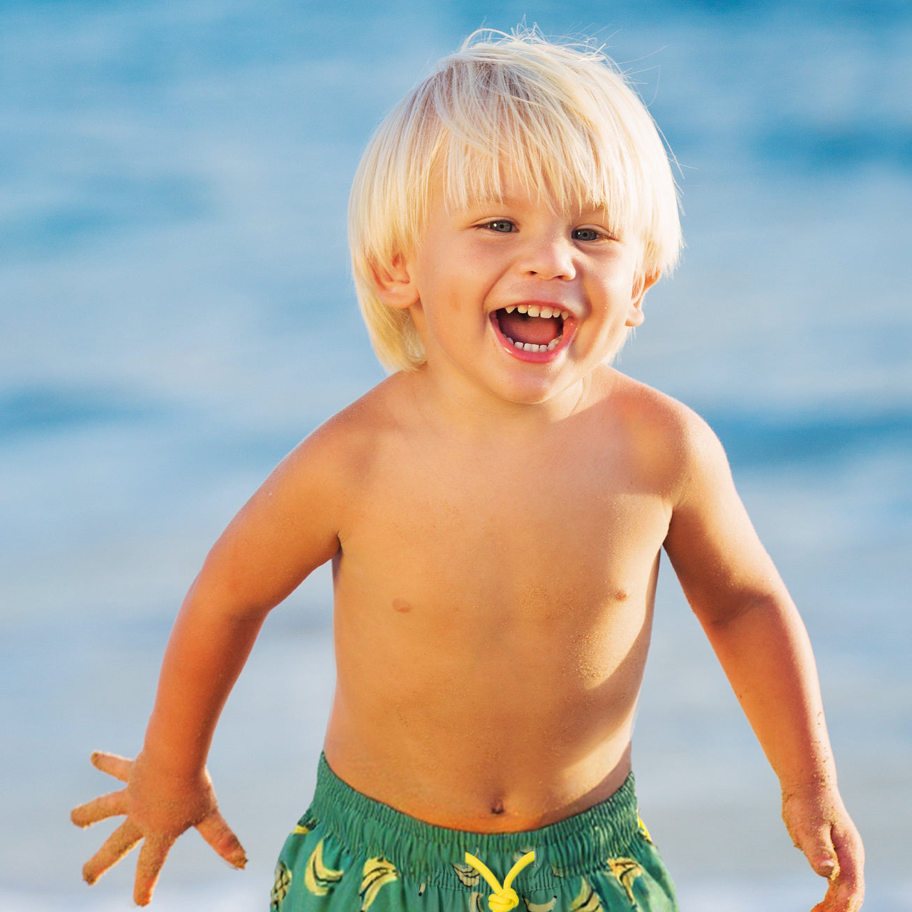 Kid's Quick-Dry Stretch Lining Swim Trunks