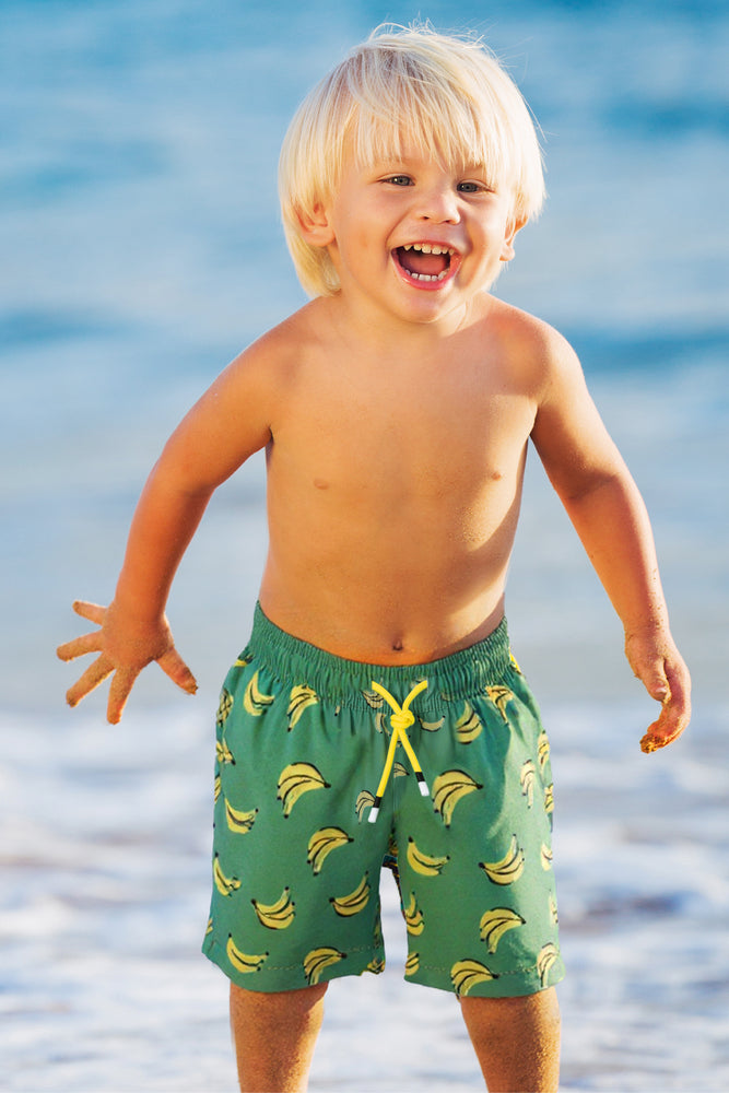 Kid's Quick-Dry Stretch Lining Swim Trunks