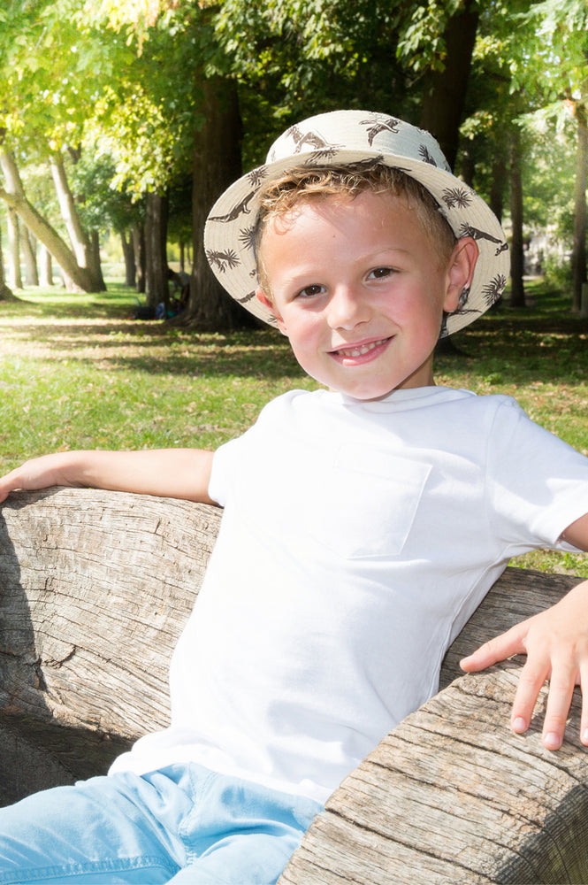 Kid's Beach Sun Hat With Windproof Rope