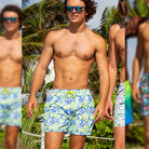 Surfcuz quick dry 5 inch inseam shorts for men