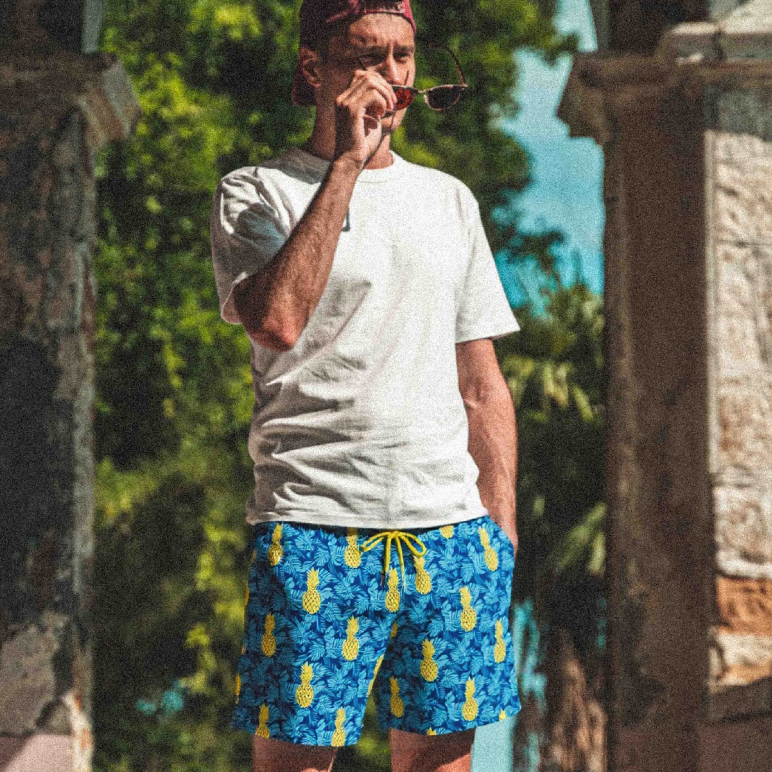 Men's 5.5 Inch Quick-Dry Stretch Swim Trunks