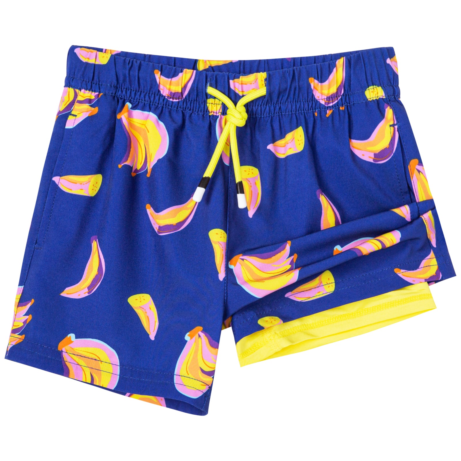 Kid's Quick-Dry 2-in-1 Swim Trunks With Pockets