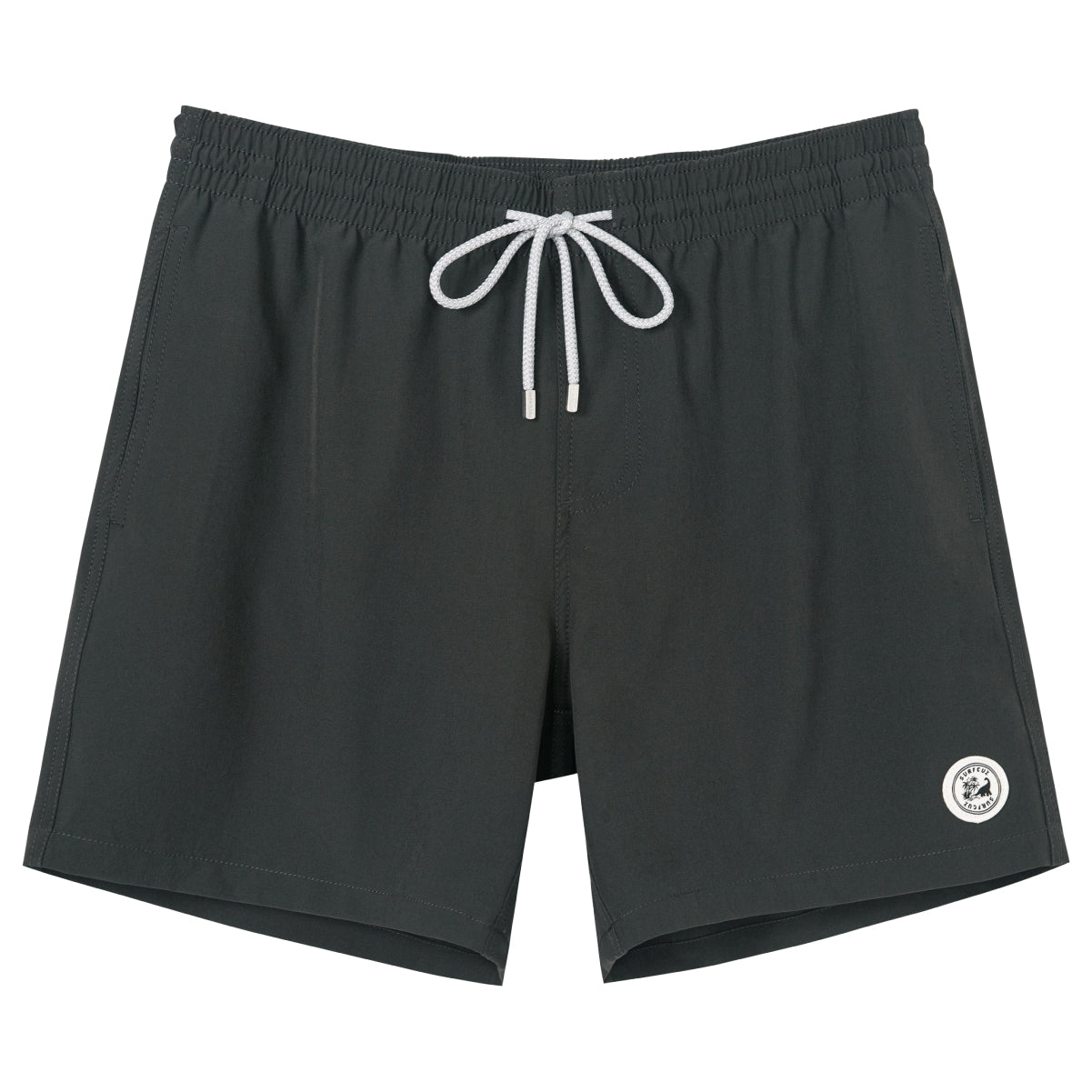 Men's Solid Color Stretch Swim Trunk With Mesh Liner