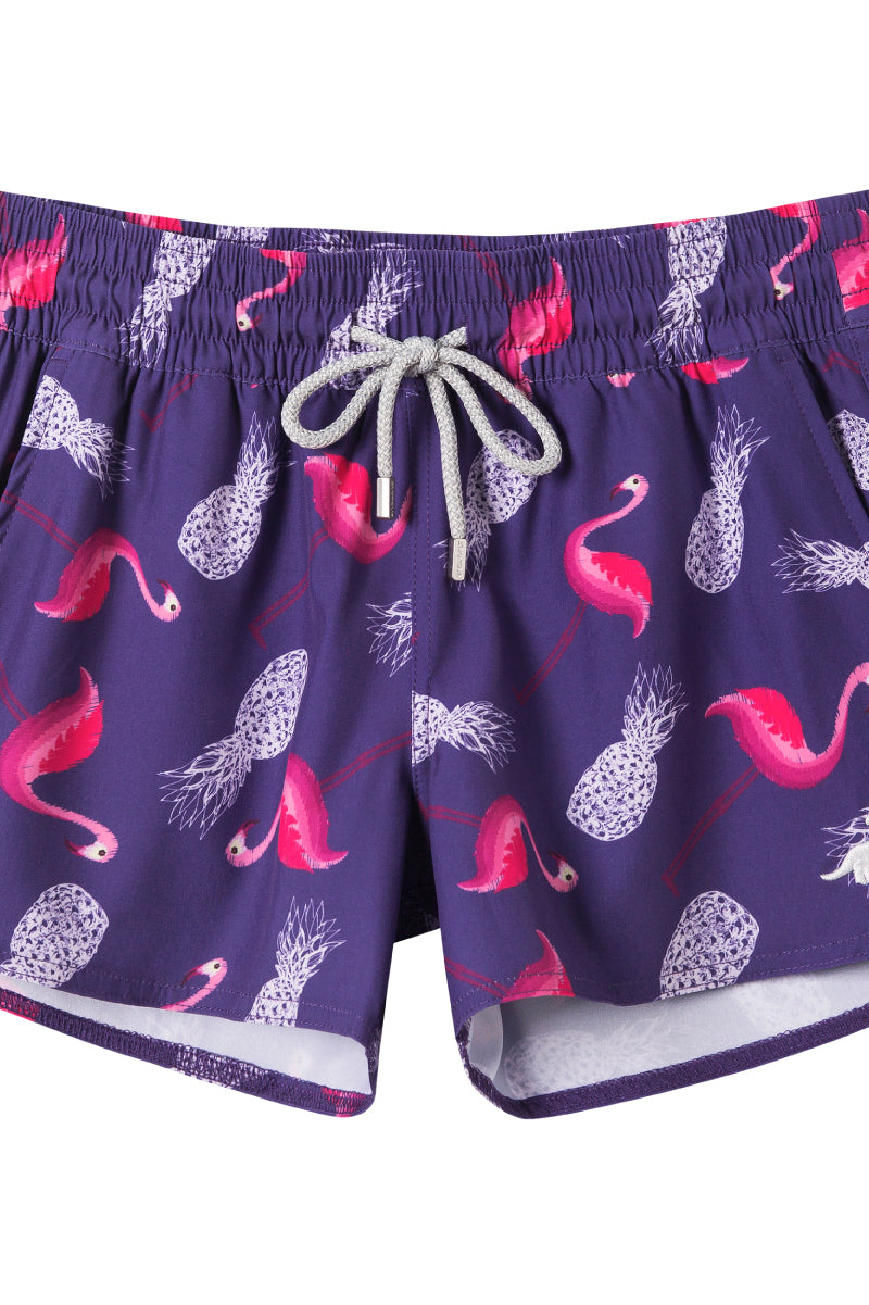 Summer beach shorts women quick dry stretch