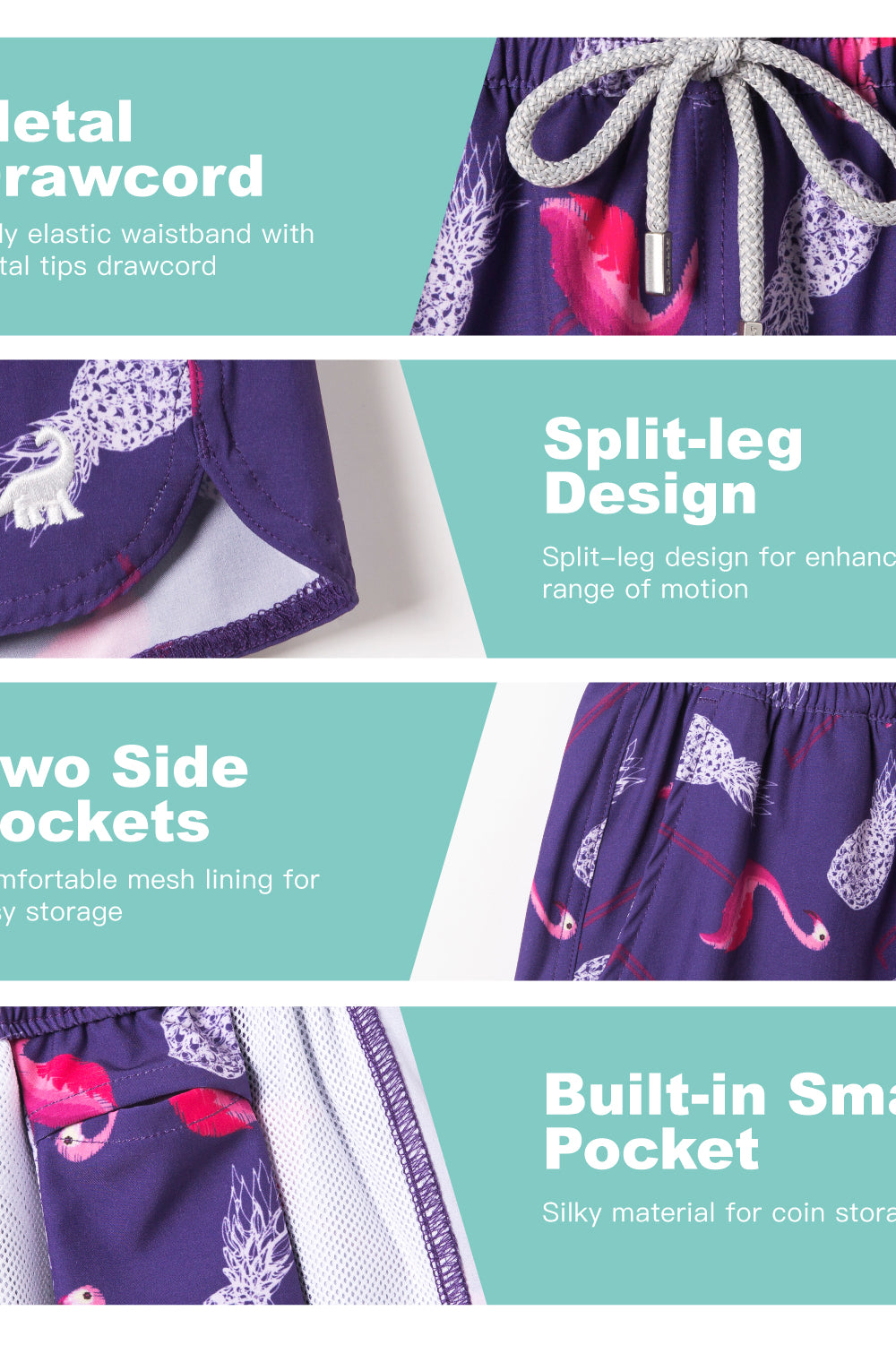 Women’s 3.5 inseam lightweight surf shorts