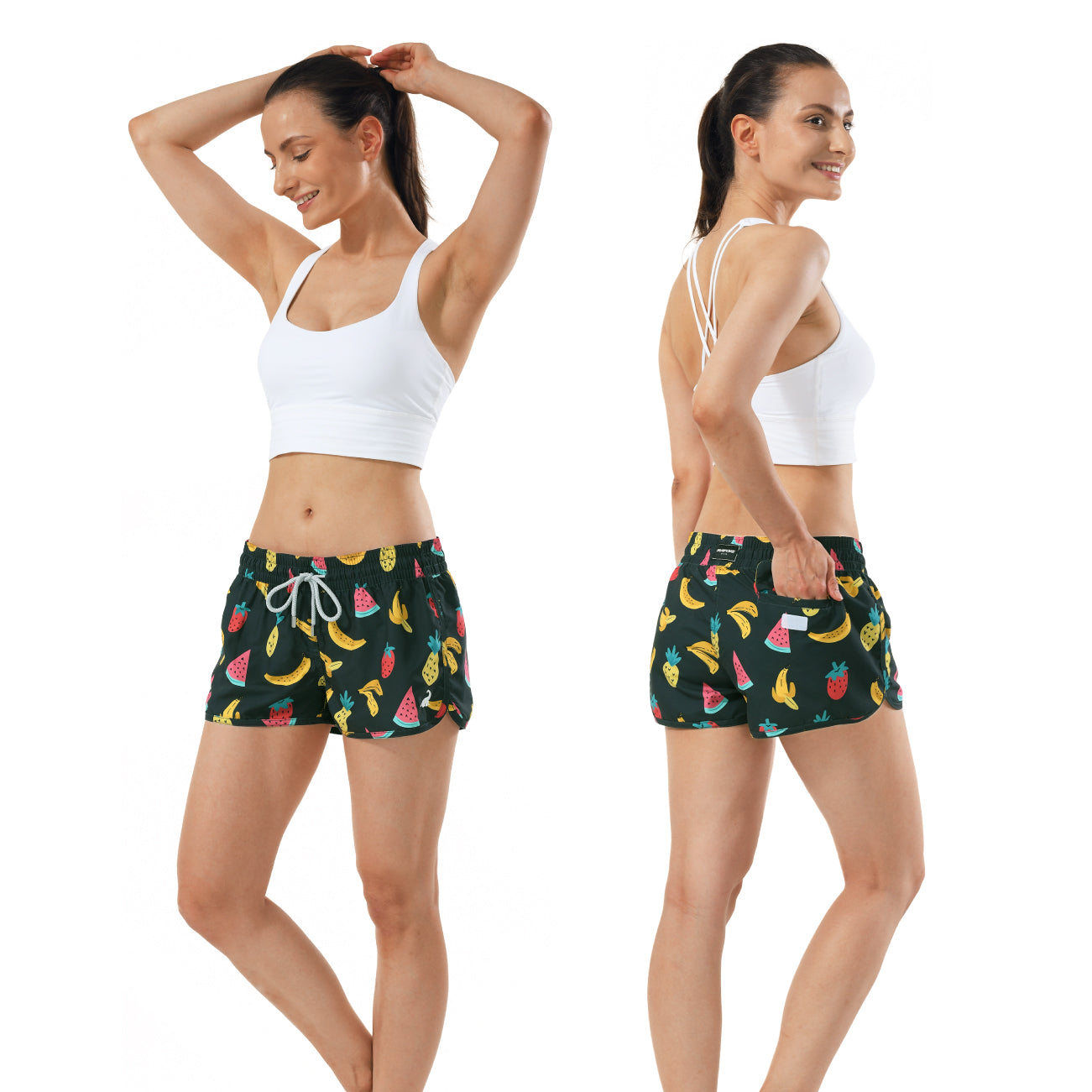 Lightweight quick drying shorts for women fitness