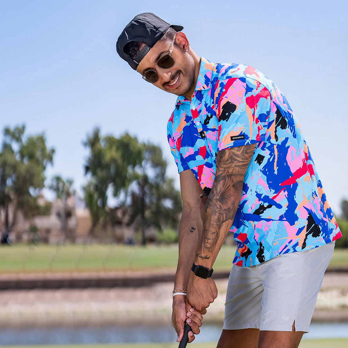 Men's Stretch Golf Polo Shirts