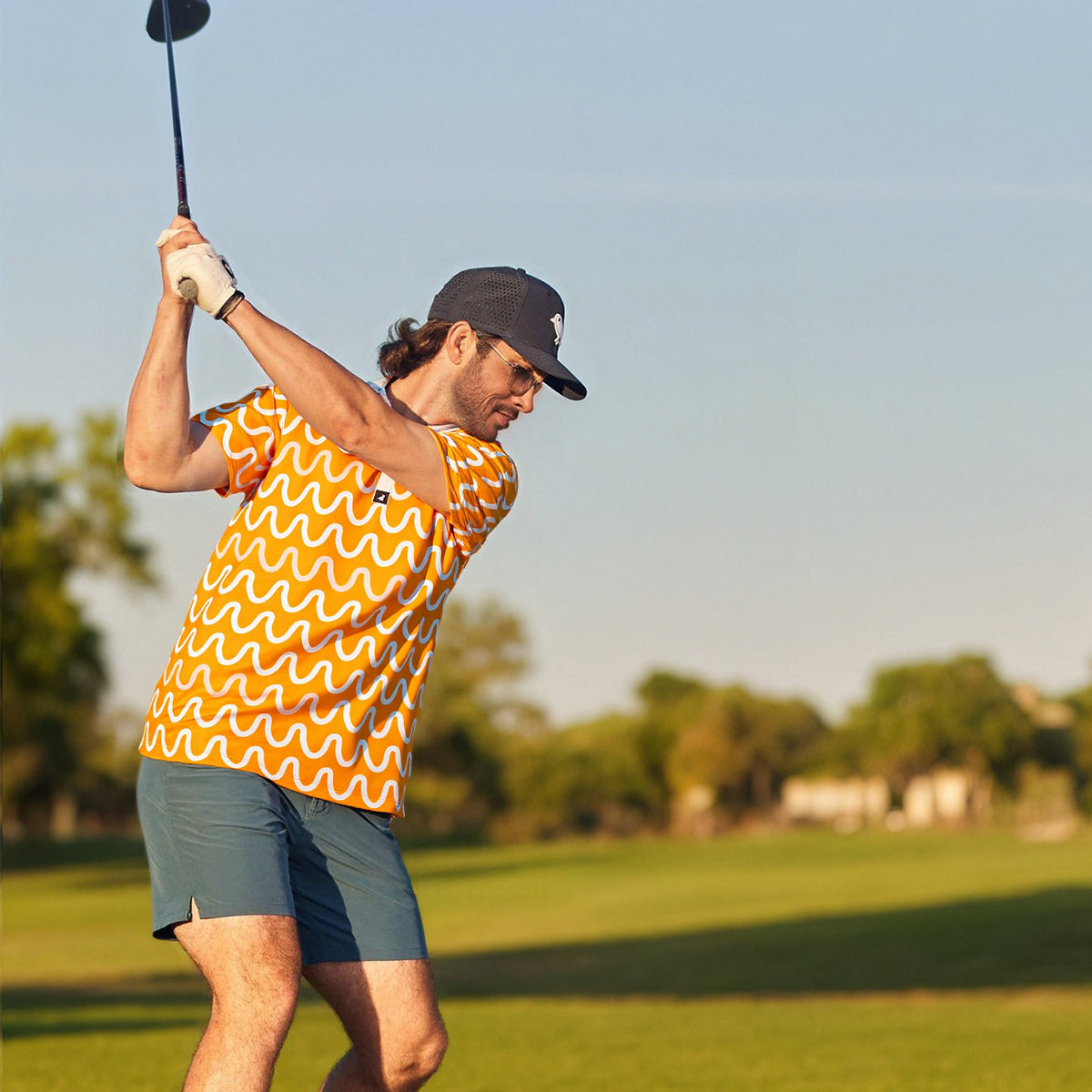 Men's Quick-Dry Stretch Golf Polo Shirts