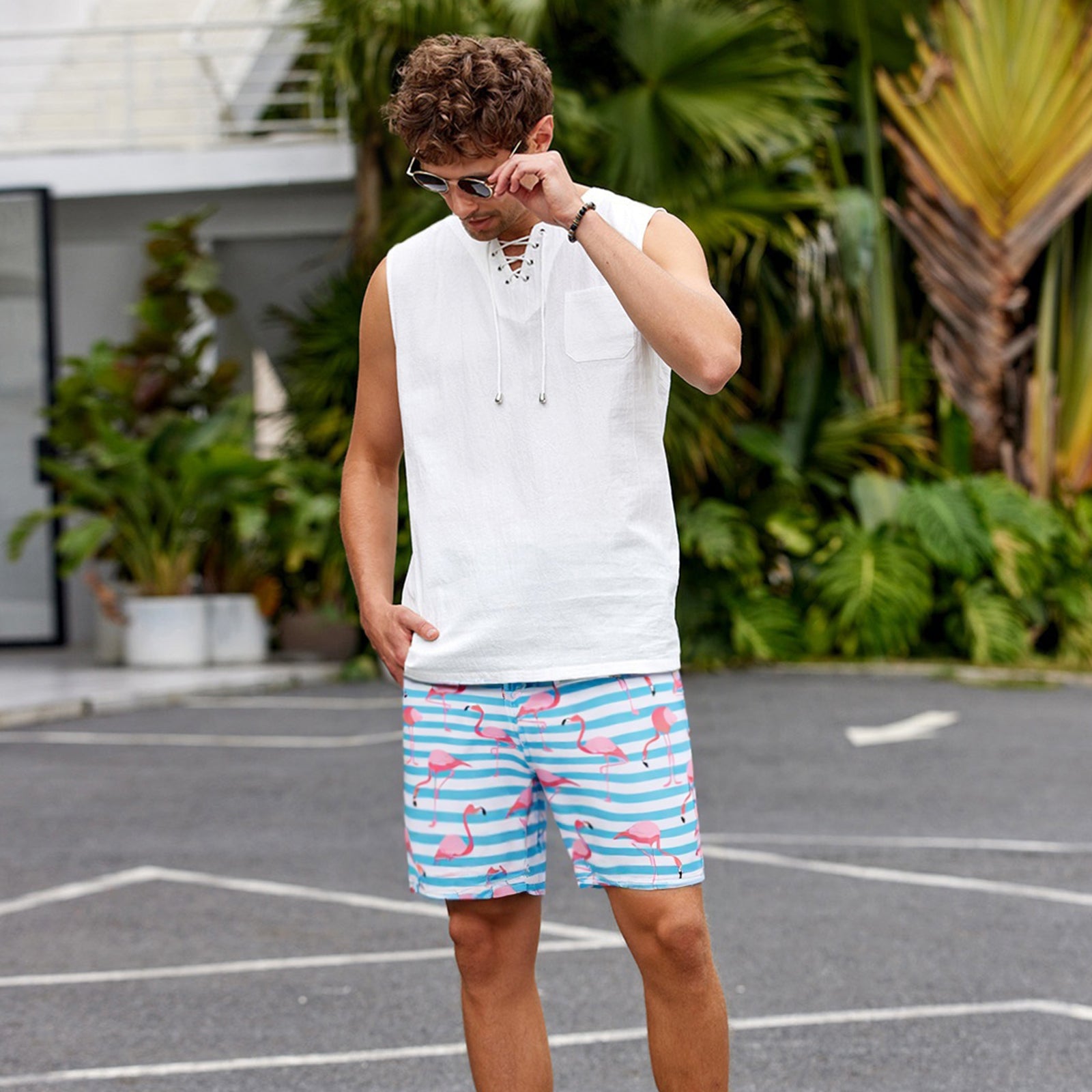 Men's Quick-Dry7 Inch Casual Swim Shorts With Soft Mesh Liner