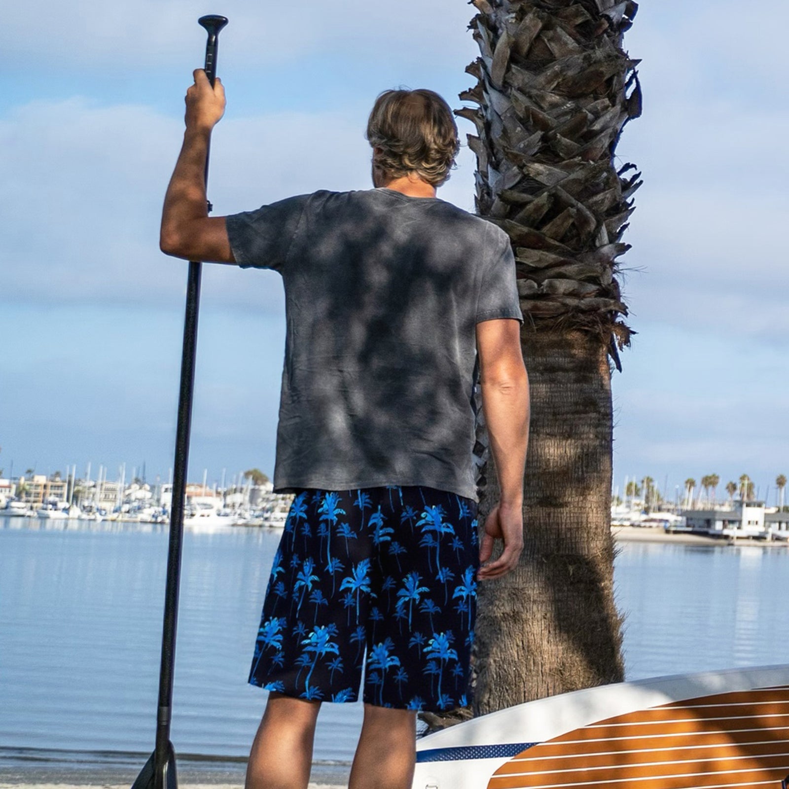 Surfcuz Men's 9" 2-in-1 Swim Trunks – Stretch Lining, Quick Dry