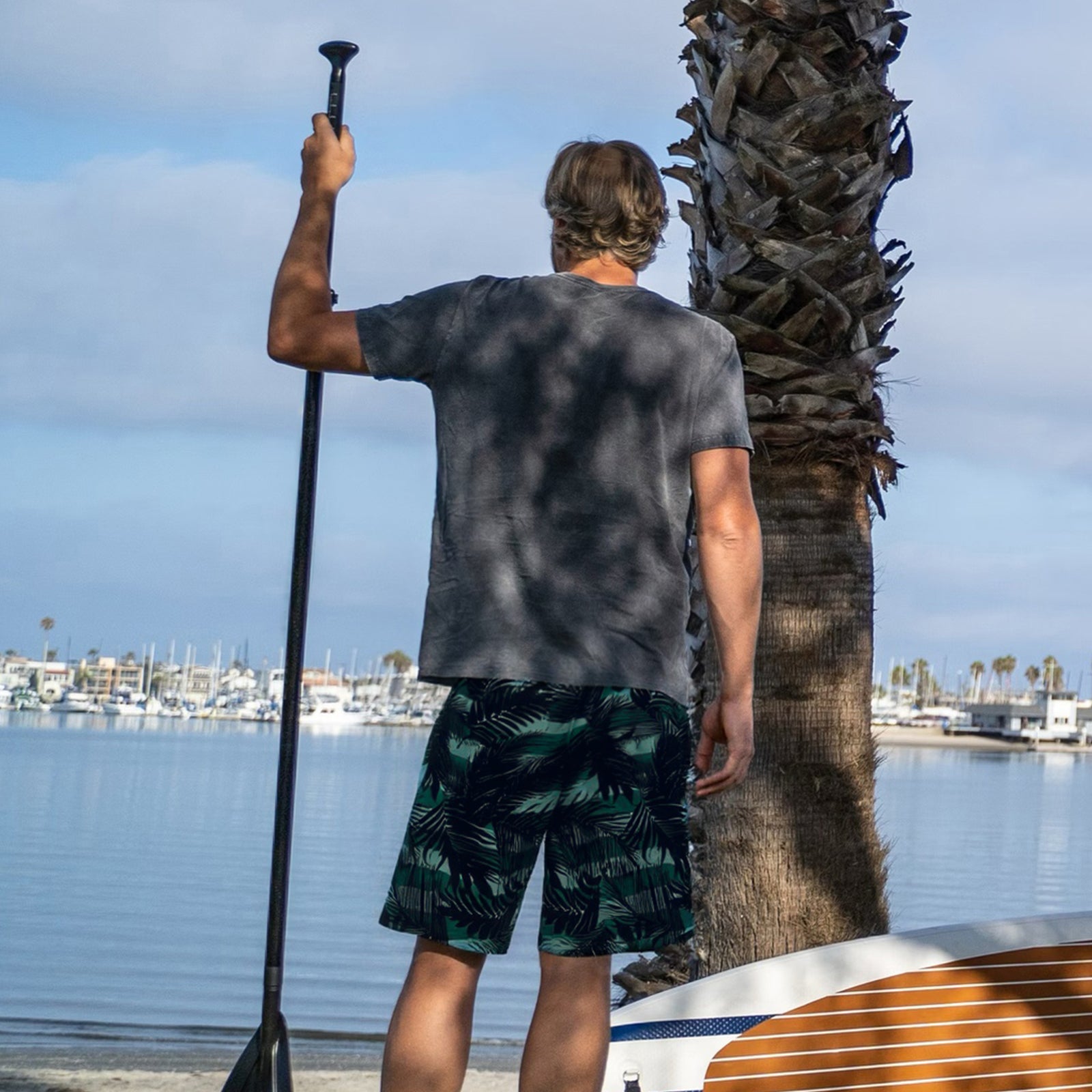 Surfcuz 9-Inch 2-in-1 Swim Shorts for Men