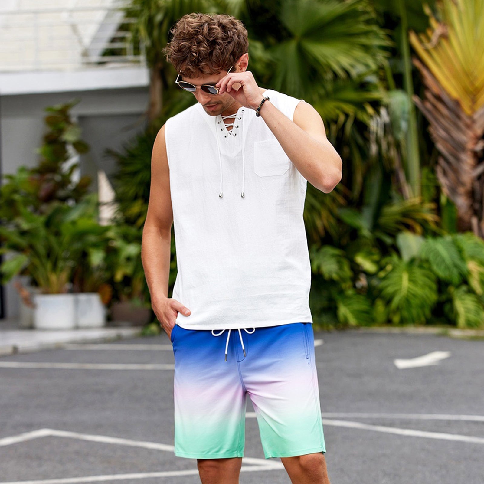 Surfcuz 9-Inch 2-in-1 Swim Shorts for Men