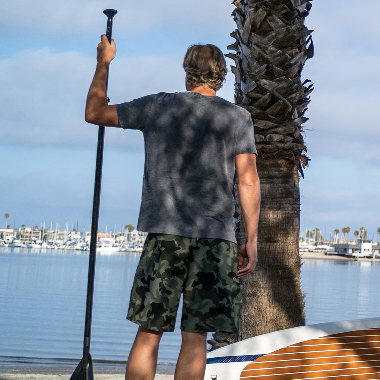 Men's 9-Inch 2-in-1 Quick-Dry Swim Trunks with Stretch Liner