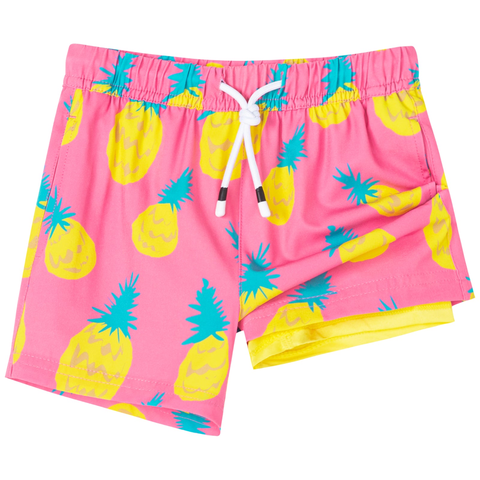 Kid's Quick-Dry 2-in-1 Swim Trunks With Pockets