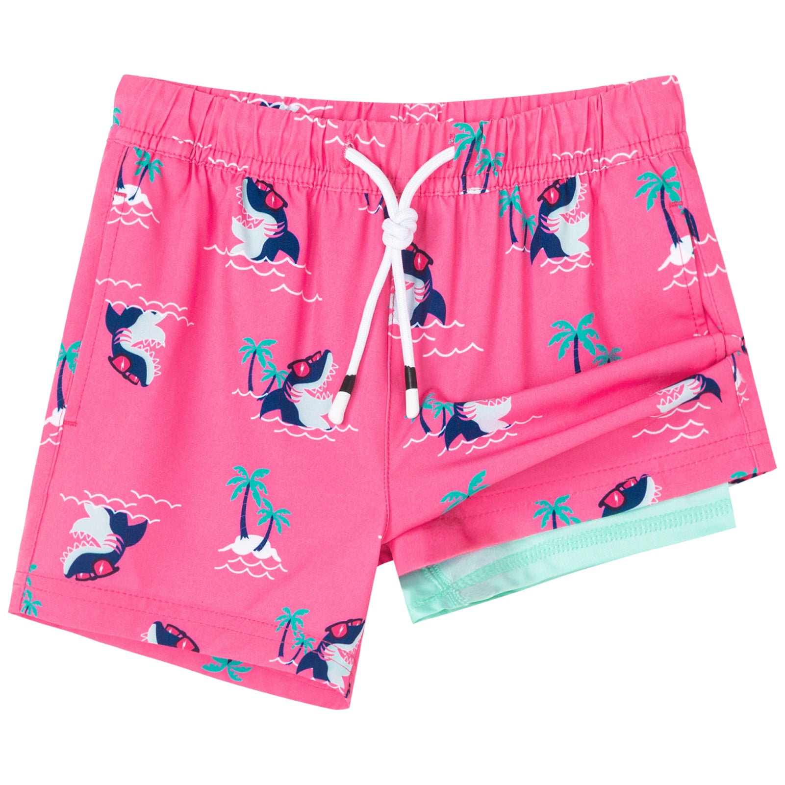 Kid's Quick-Dry 2-in-1 Swim Trunks With Pockets