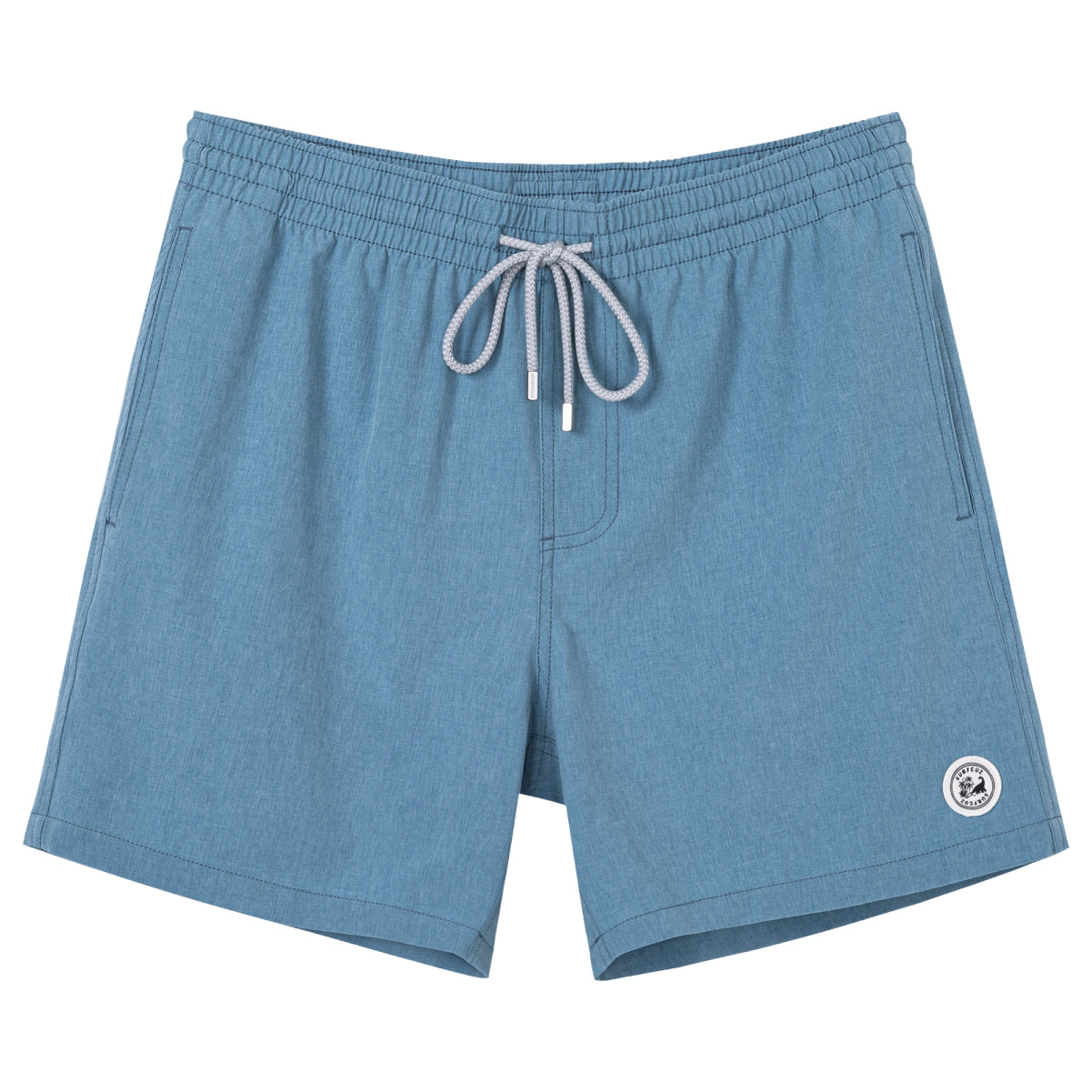 Men's Solid Color Stretch Swim Trunk With Mesh Liner