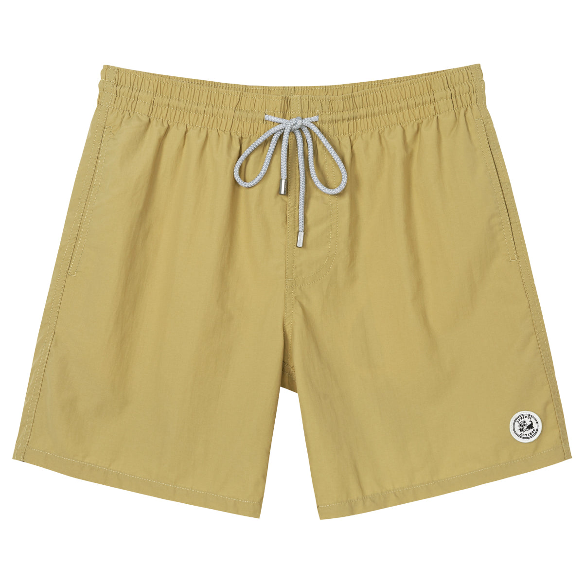 Men's Quick-Dry Solid Color Swim Trunk With Pockets