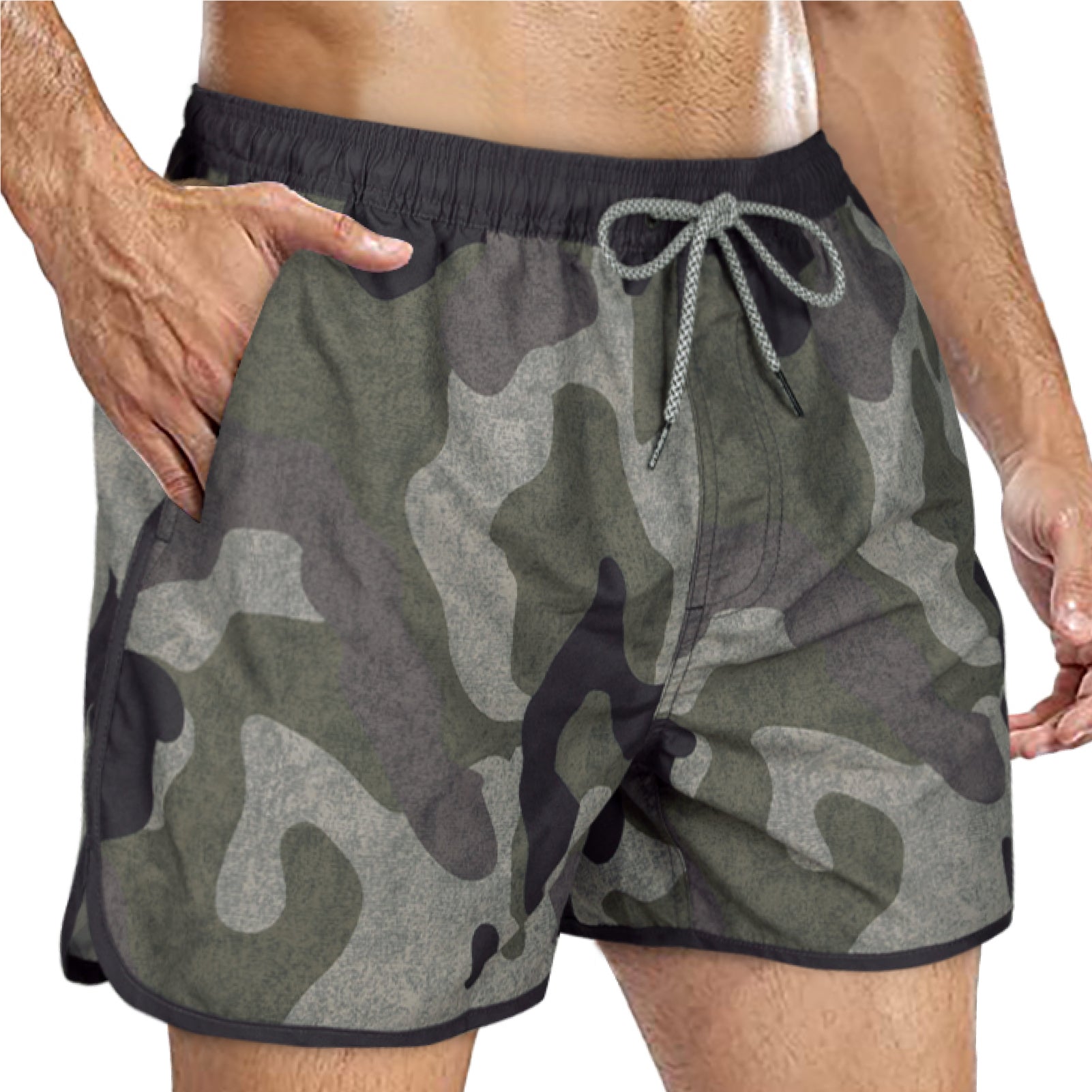 Men's Quick-Dry Vintage Swim Trunks