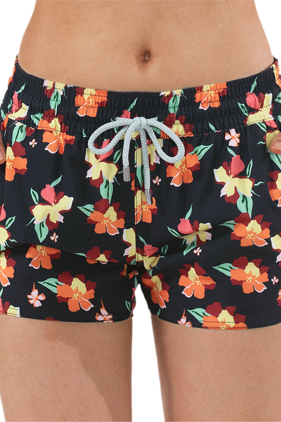 Stretch women surf shorts with 3.5 inch inseam