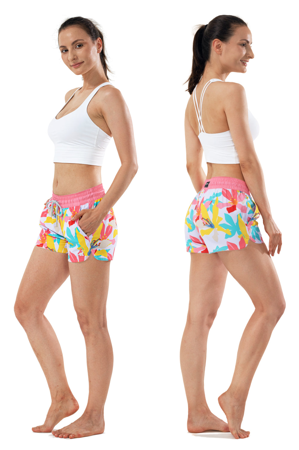 Activewear women’s quick dry elastic shorts