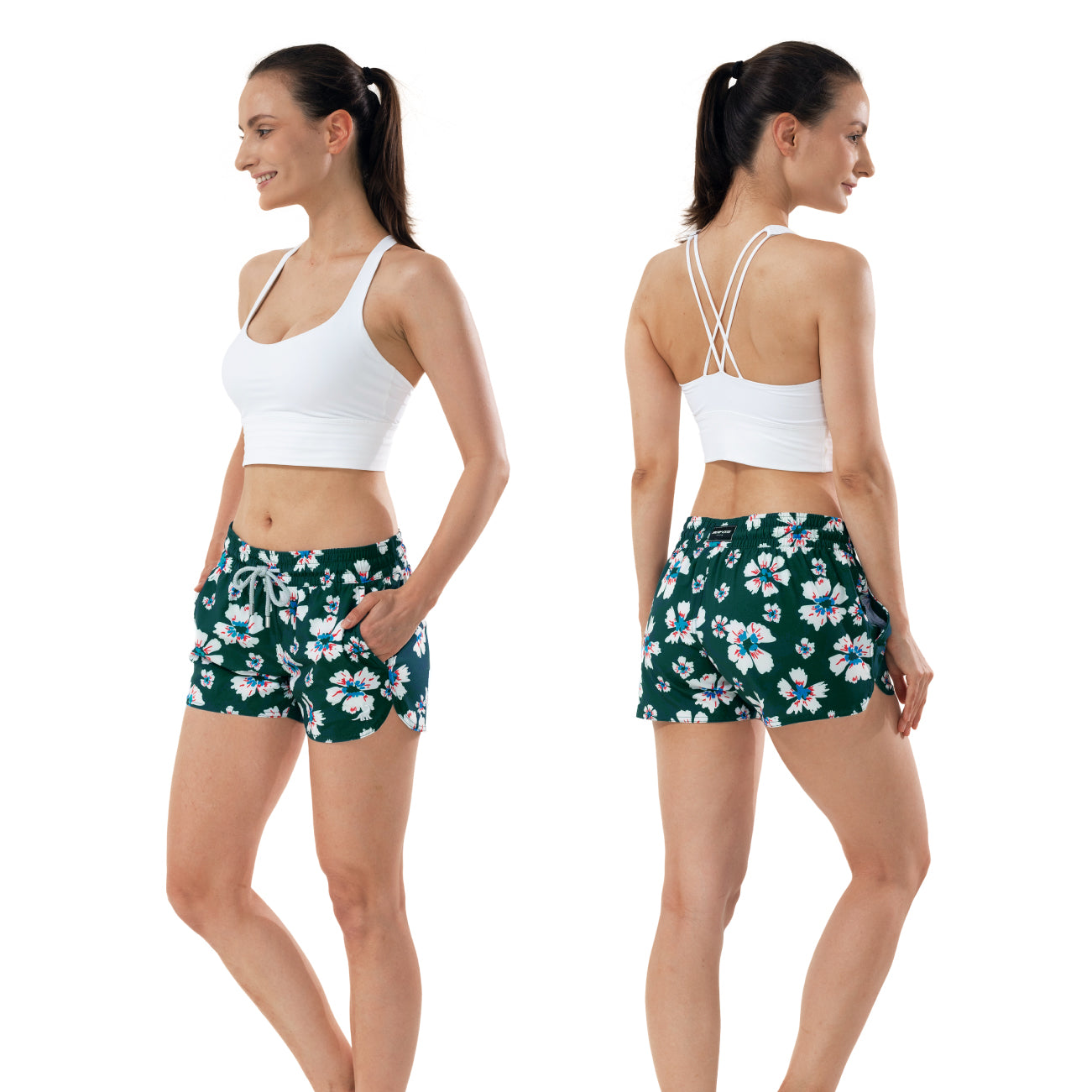 Womenโs quick dry running shorts for summer