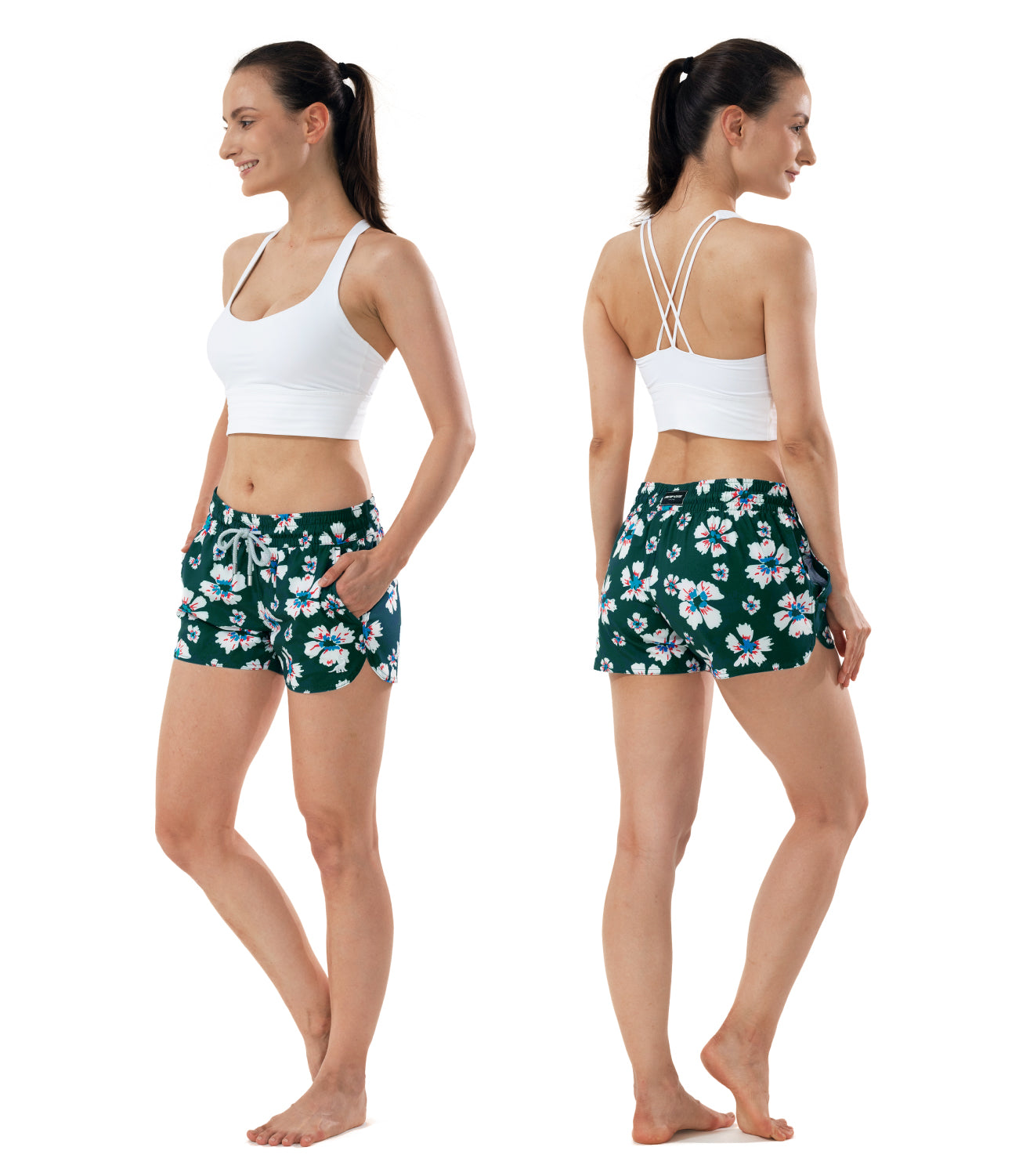 Womenโs quick dry running shorts for summer