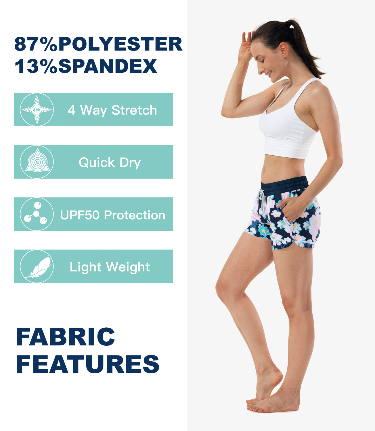 women's swim board shorts